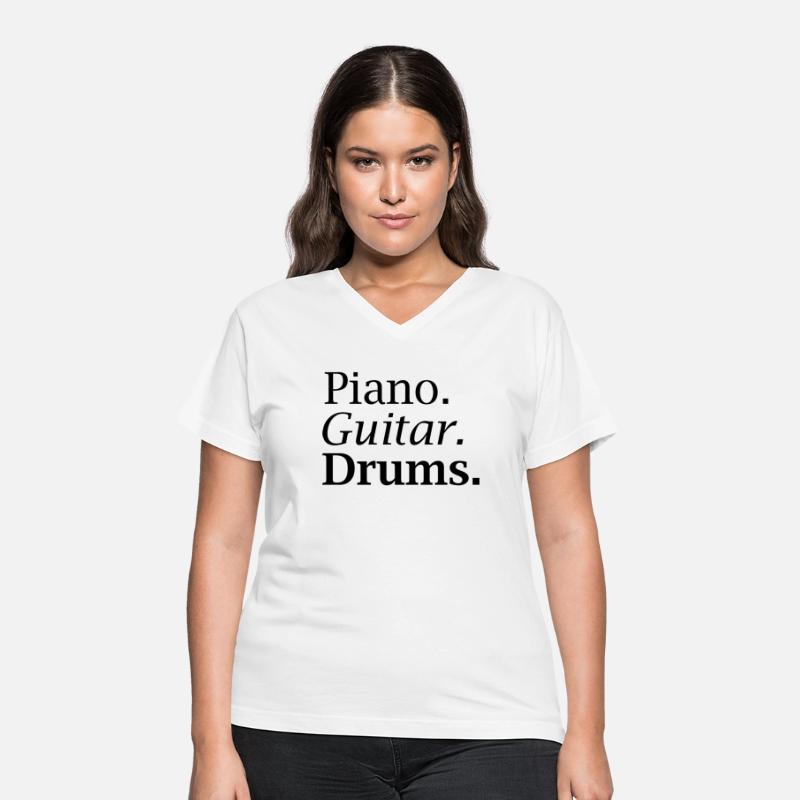 Piano. Guitar. Drums.