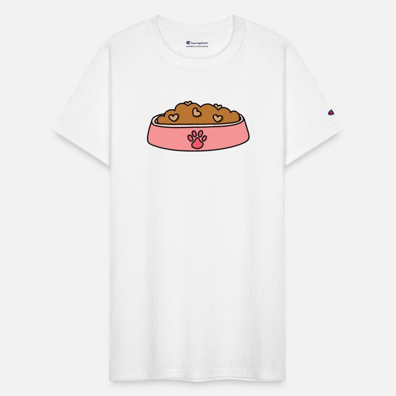 Pink Heart Pet Food Bowl