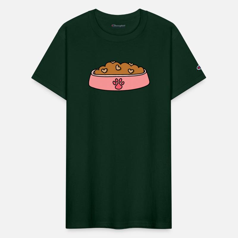 Pink Heart Pet Food Bowl