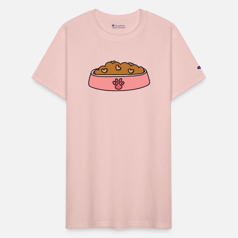 Pink Heart Pet Food Bowl