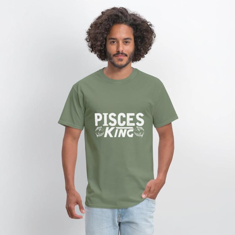 Pisces King Guy Men Zodiac Horoscope Sun Fish Moon