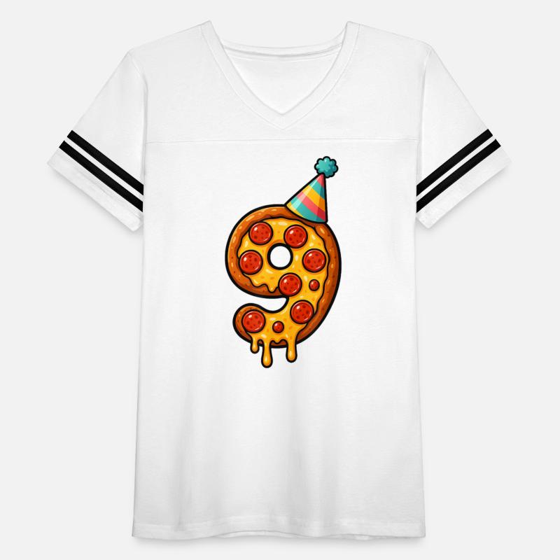 Pizza Number 9 with Party Hat