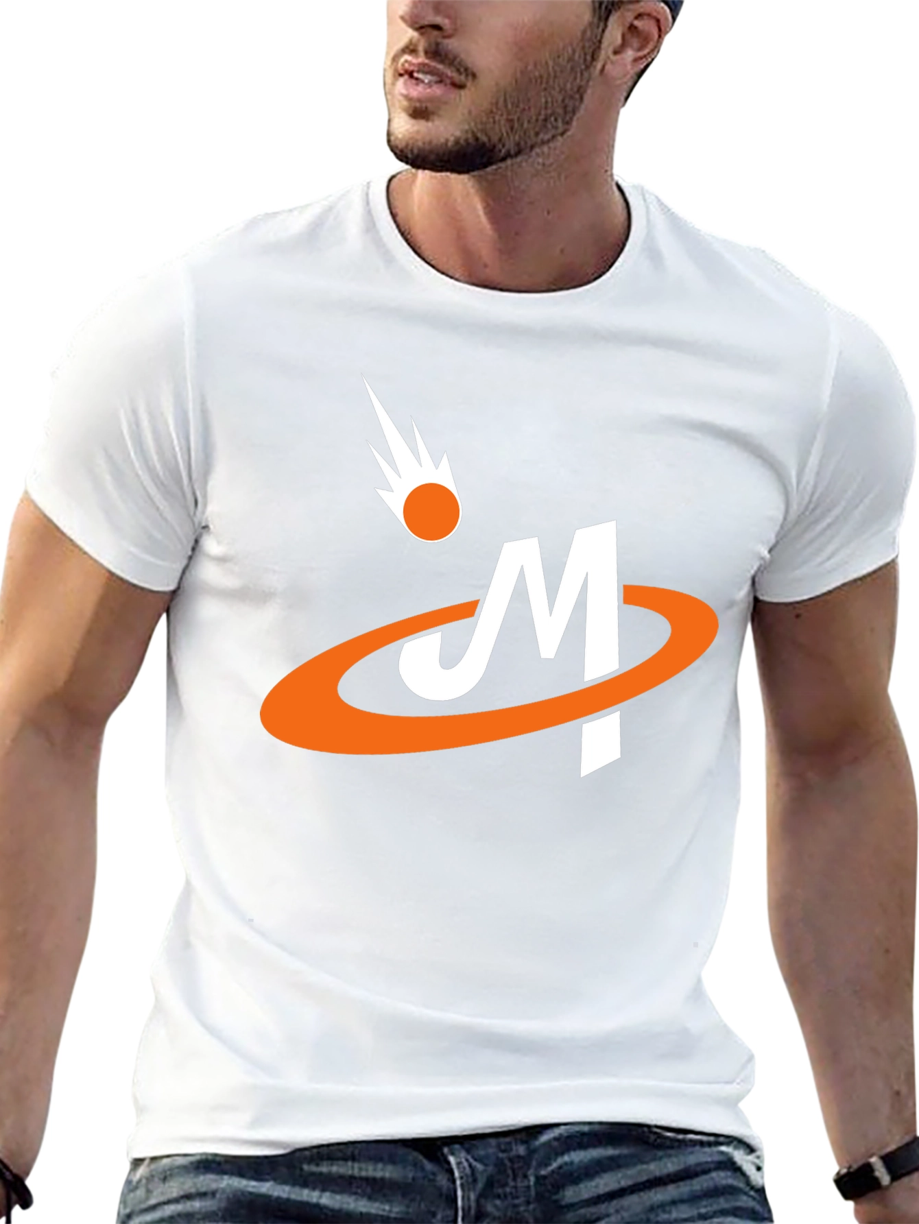 Retro Comet M Graphic Tee - Black Cotton Blend
