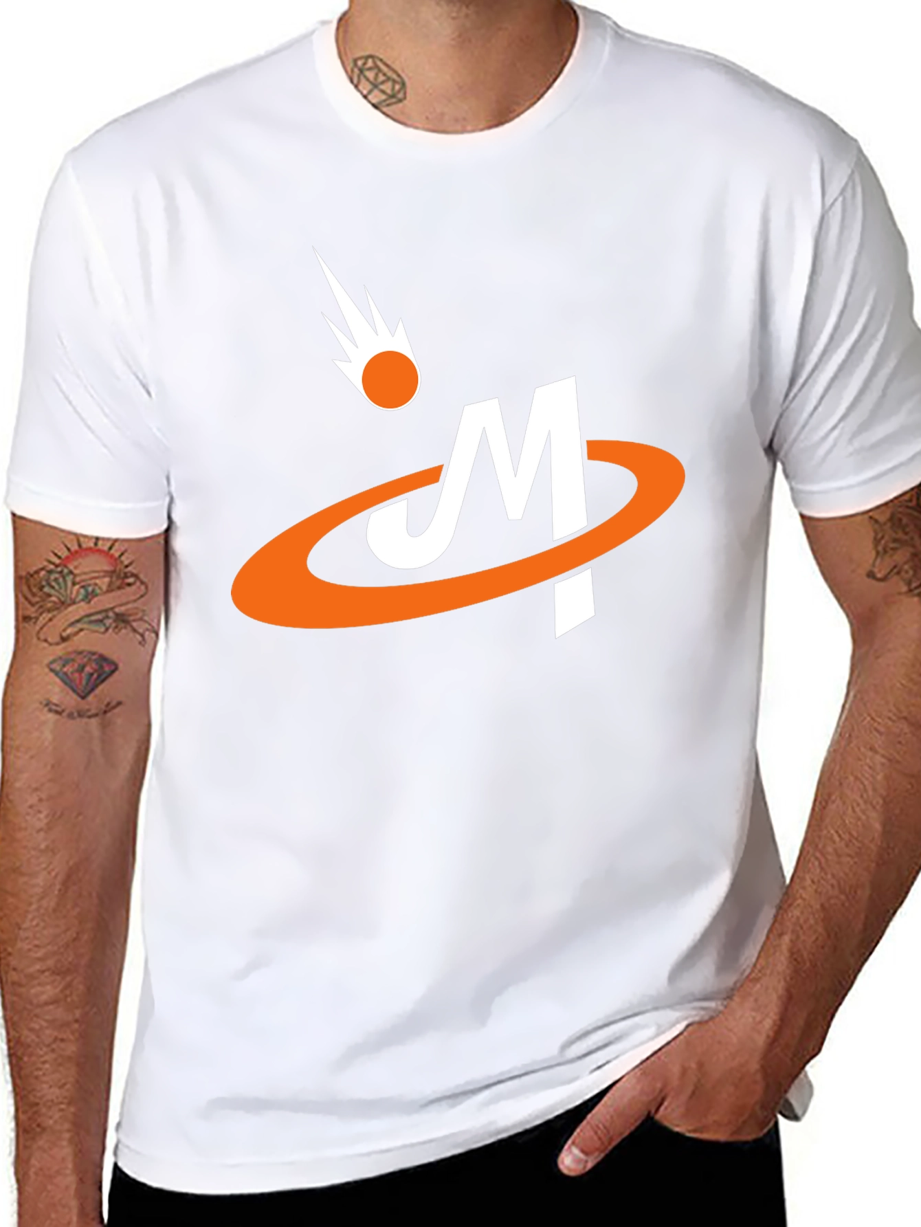 Retro Comet M Graphic Tee - Black Cotton Blend