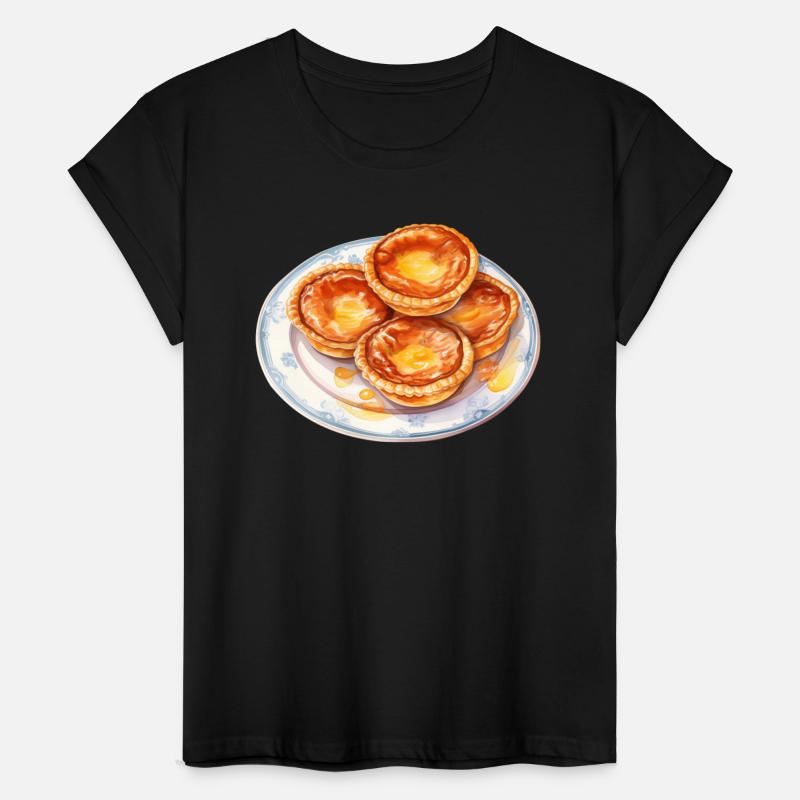 Plate of Chinese Egg Tart Pastries