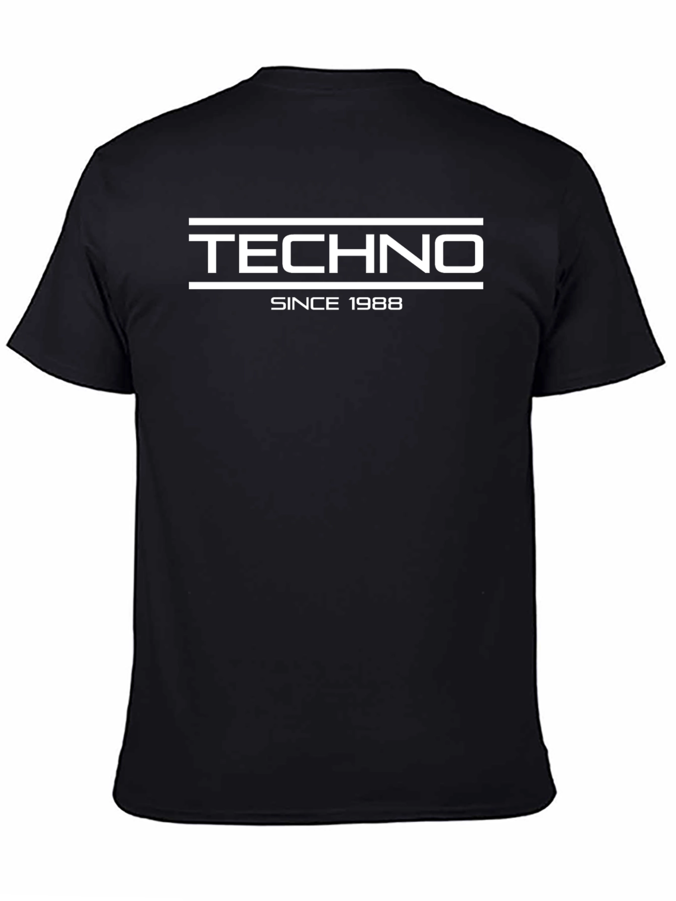 Techno Since 1988 Black Graphic T-Shirt