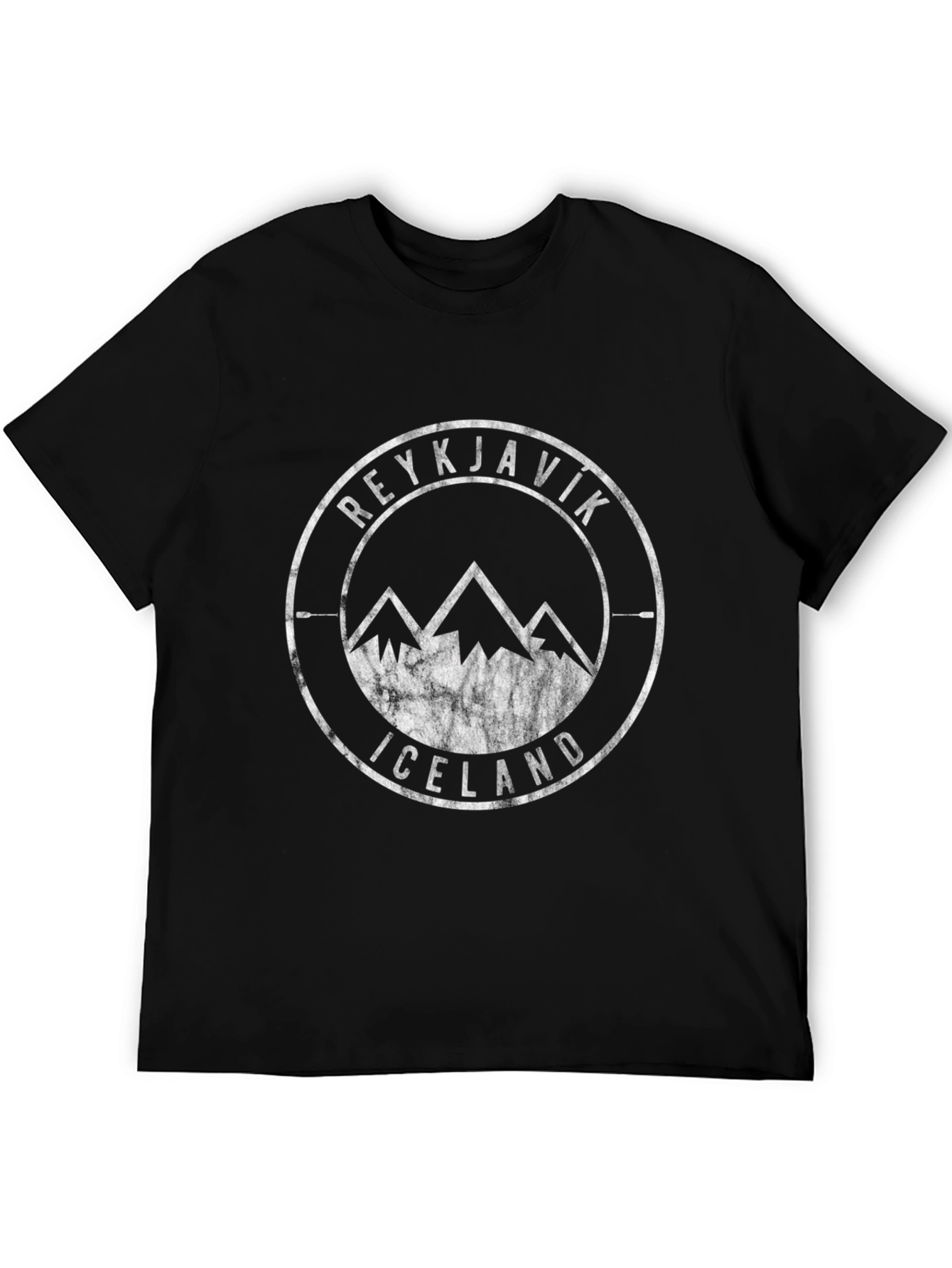 Reykjavik Iceland Mountain Graphic T-Shirt