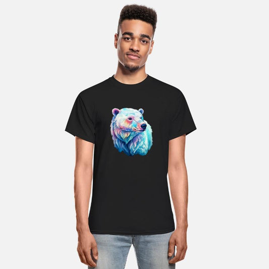 Polar Bear Roar in Winter Wonderland Watercolor