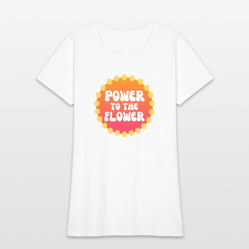 Power to the Flower 60s 70c Peace Hippie Flowers