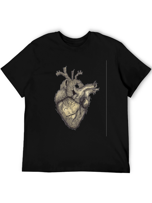 Anatomical Heart Graphic Tee - Unique Design