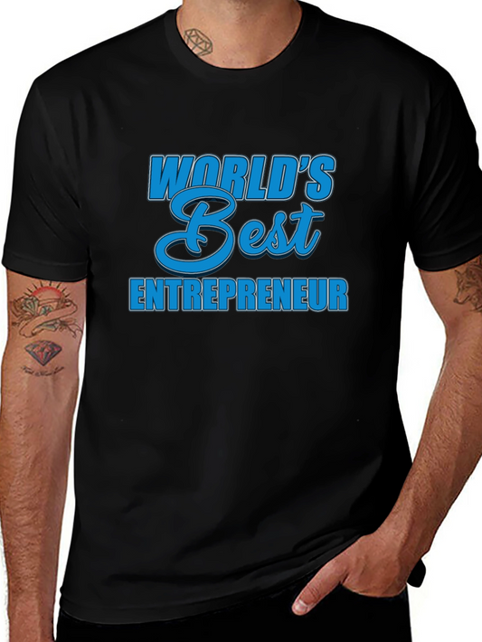 Worlds Best Entrepreneur T-Shirt - Black