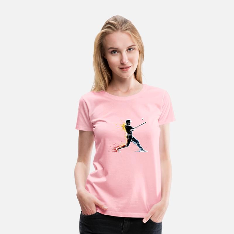 Professional Baseball Player Design for T-Shirt
