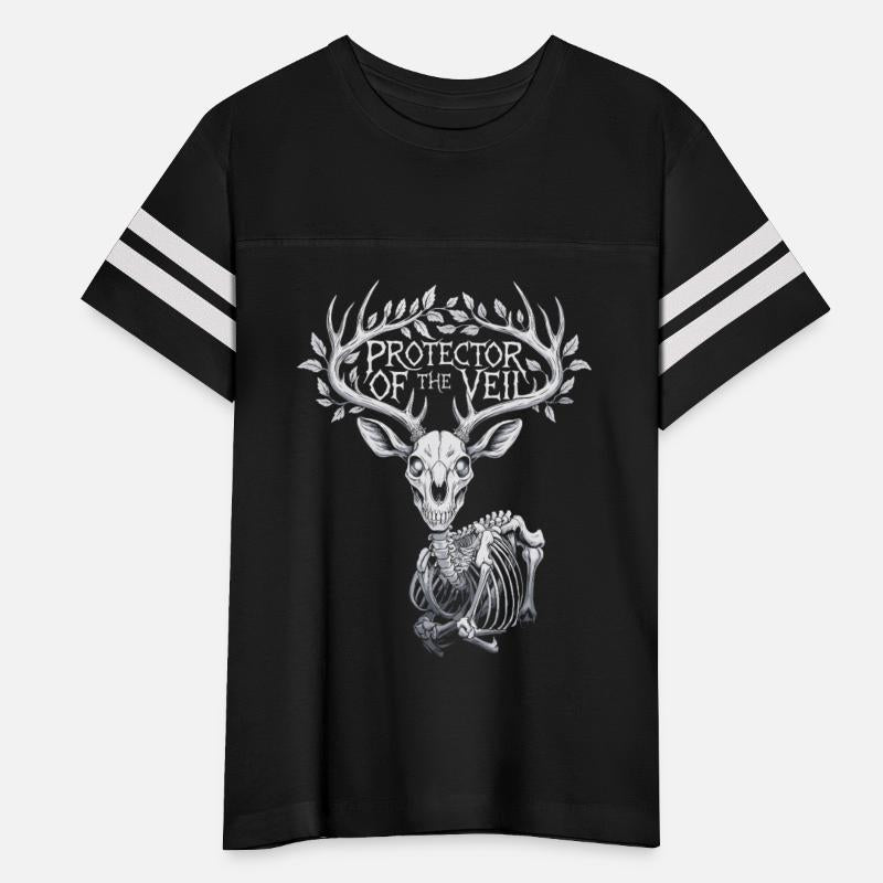 Protector Of The Veil Antlered Skull Art