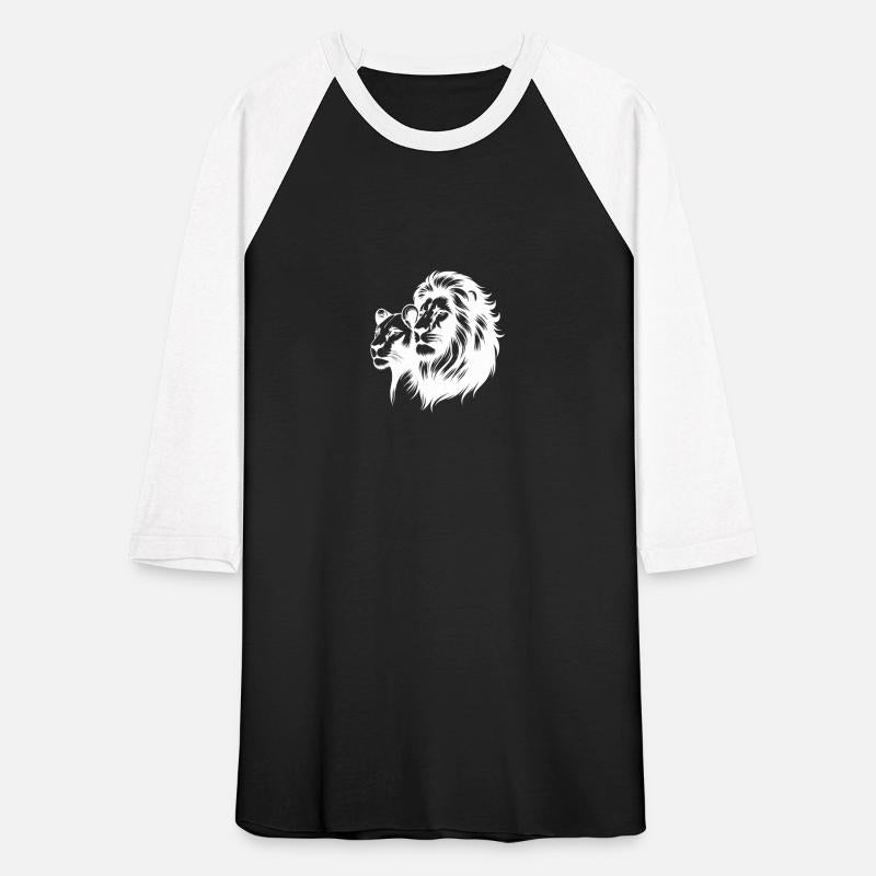 Proud Lion With Lioness Tattoo Style Portrait