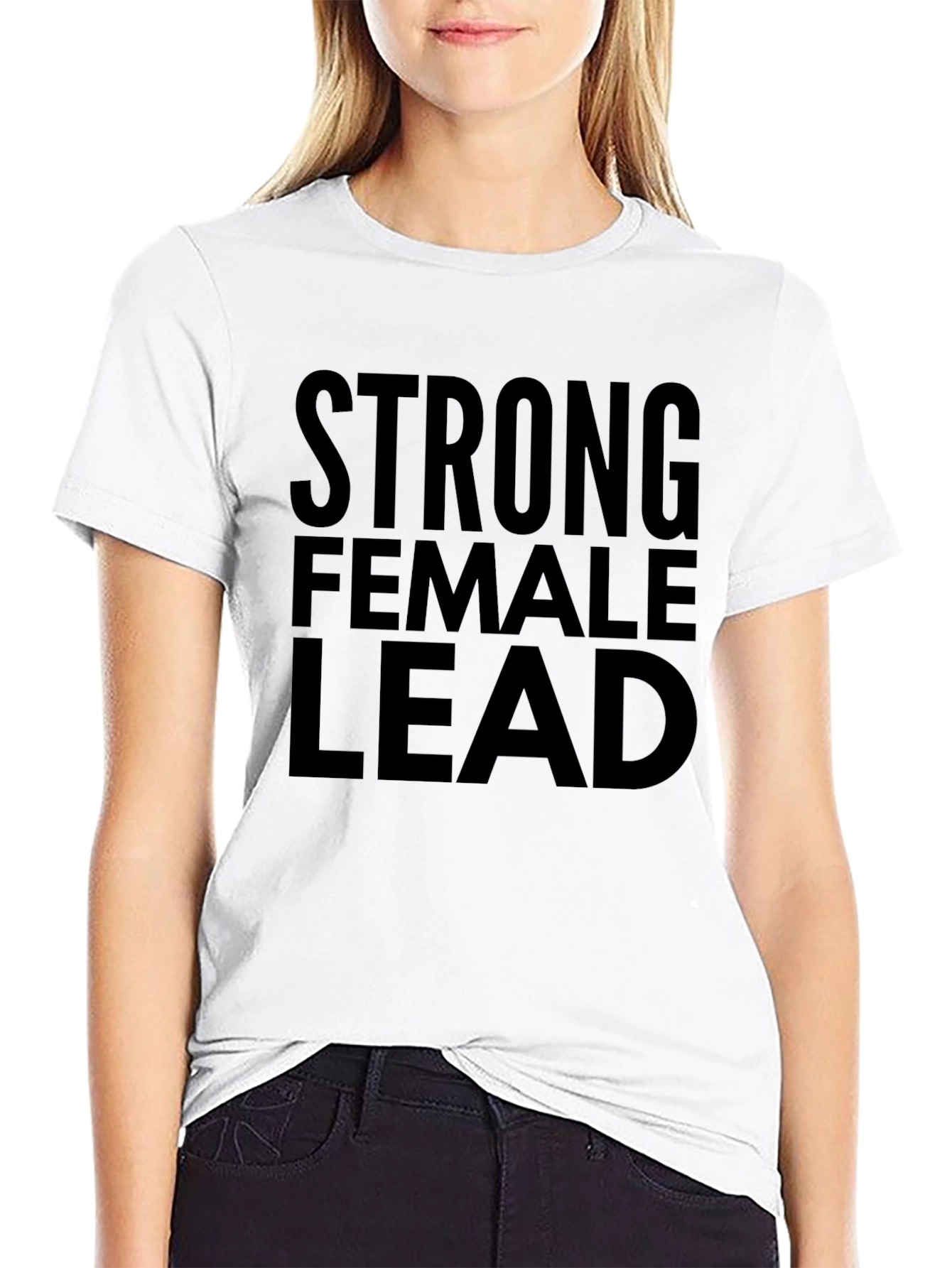 Strong Female Lead Graphic Tee - Black Unisex T-Shirt