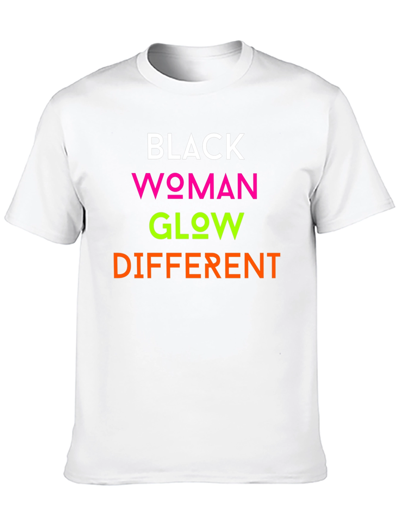 Black Woman Glow Different T-Shirt