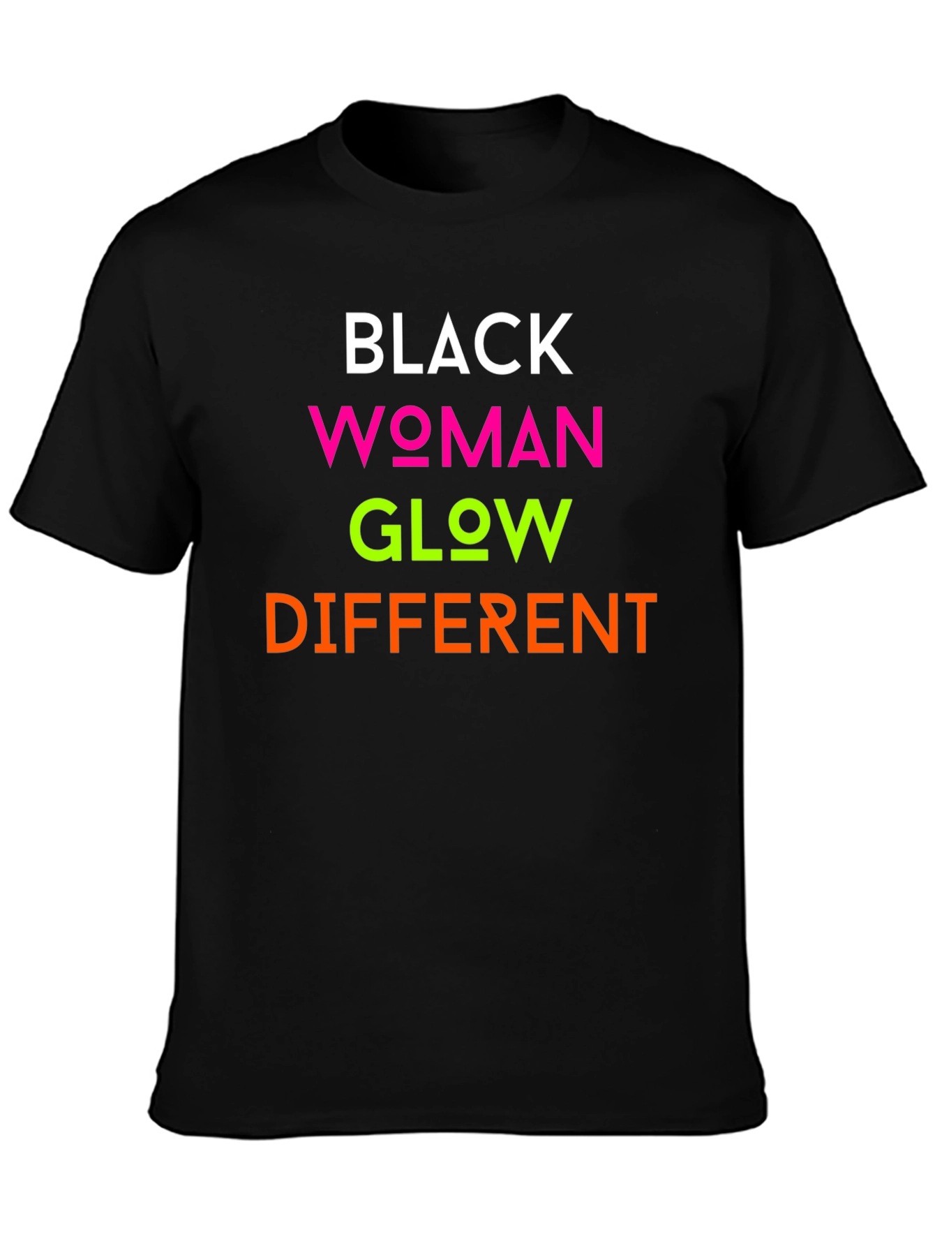 Black Woman Glow Different T-Shirt
