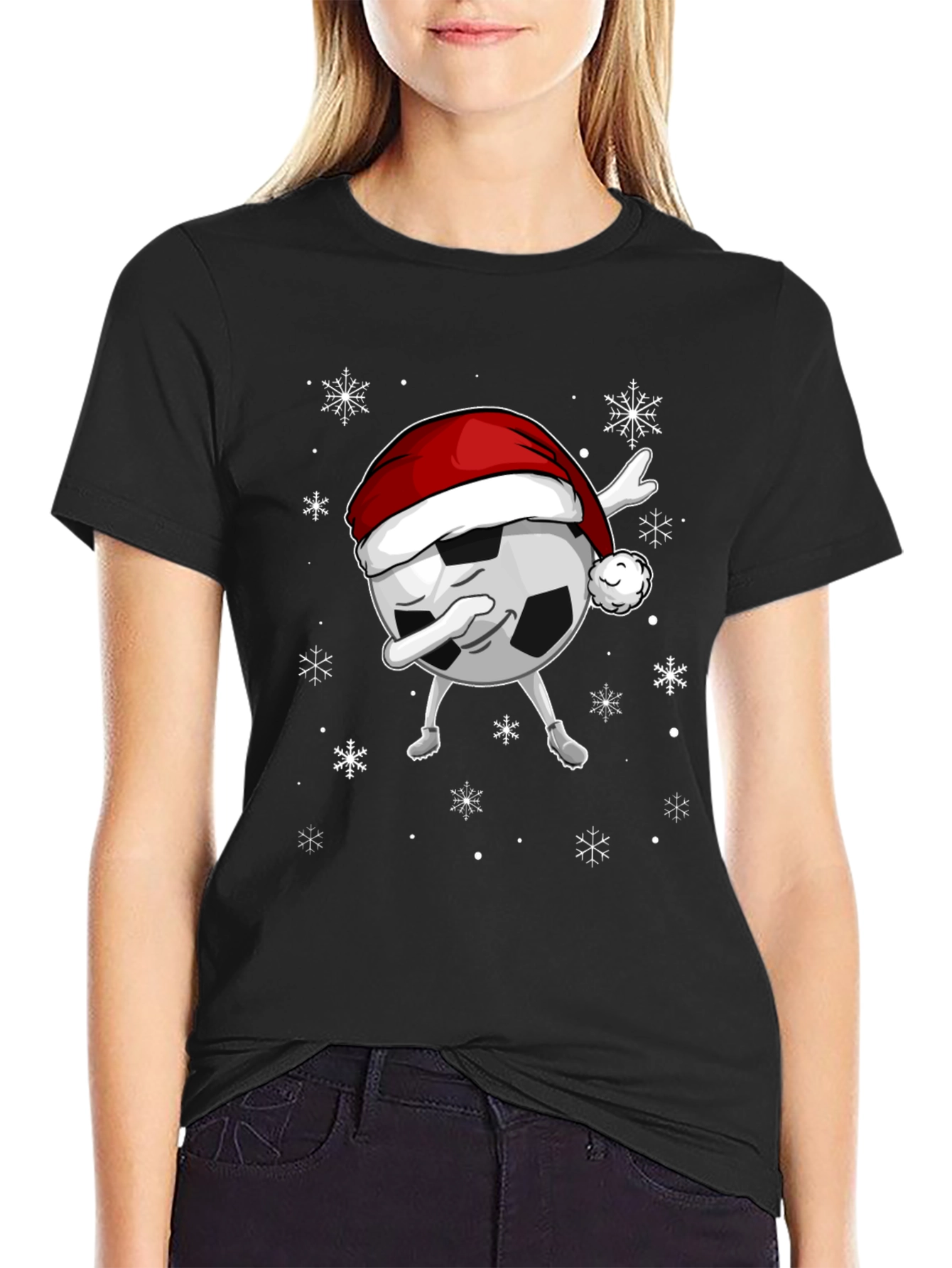 Festive Soccer Christmas T-Shirt