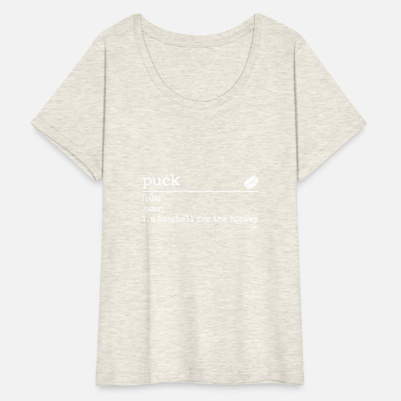 Puck A Baseball For The Hockey Funny Definition