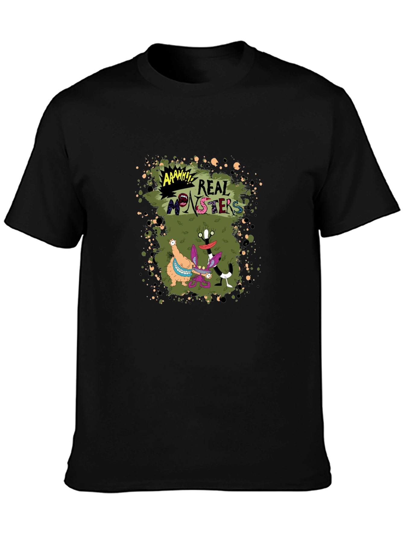 Real Monsters Black T-Shirt