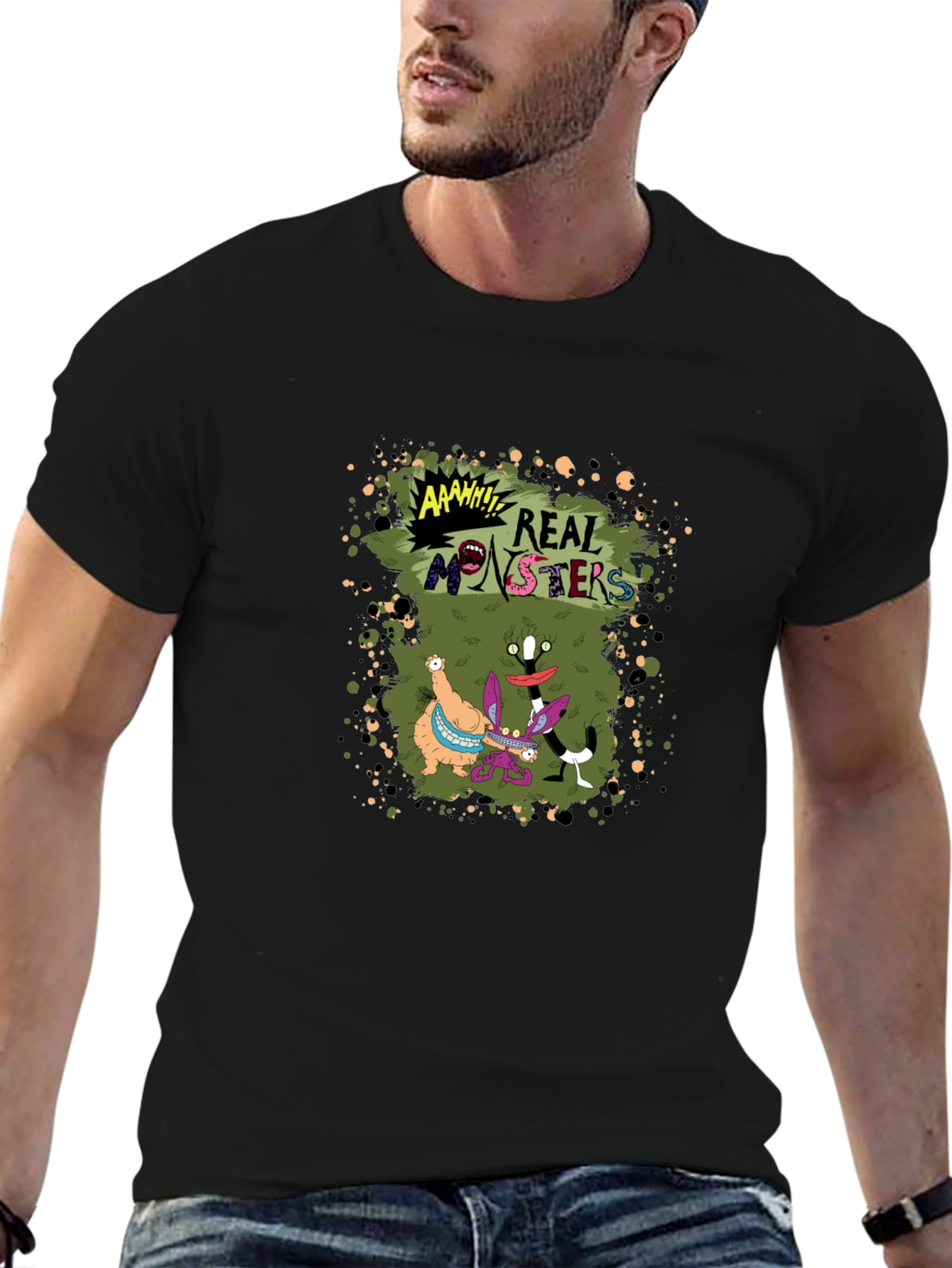 Real Monsters Black T-Shirt