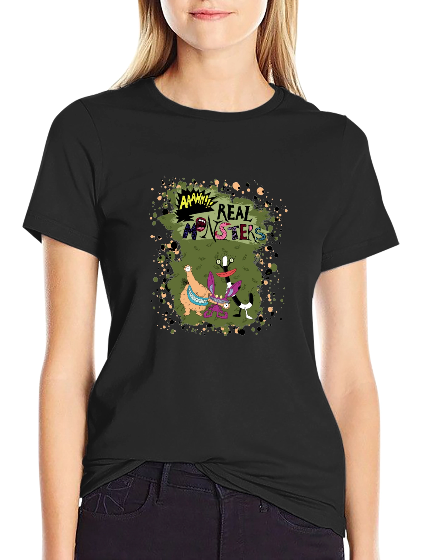 Real Monsters Black T-Shirt