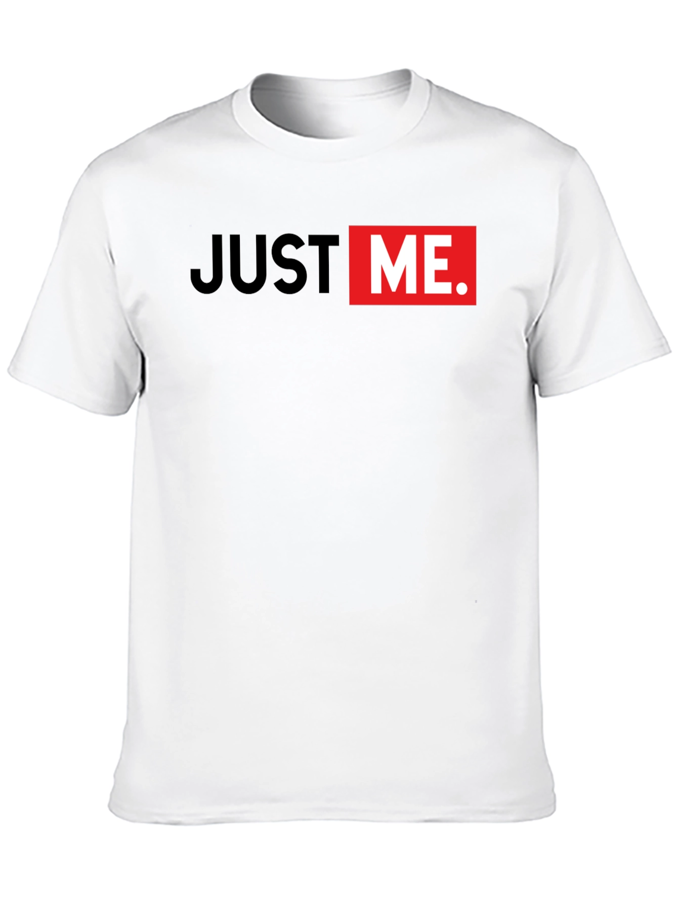 Just Me Graphic Print Mens Black T-Shirt