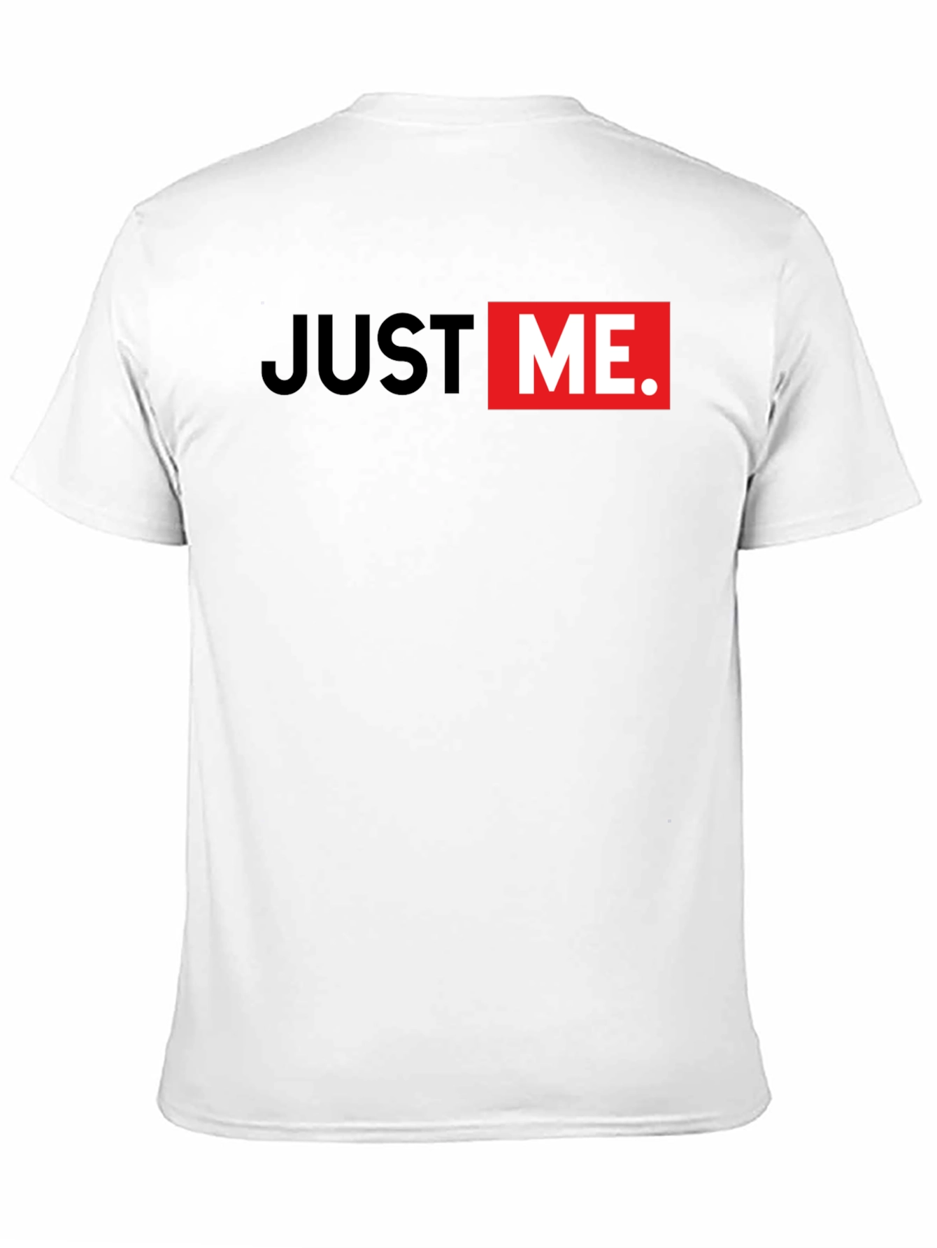 Just Me Graphic Print Mens Black T-Shirt