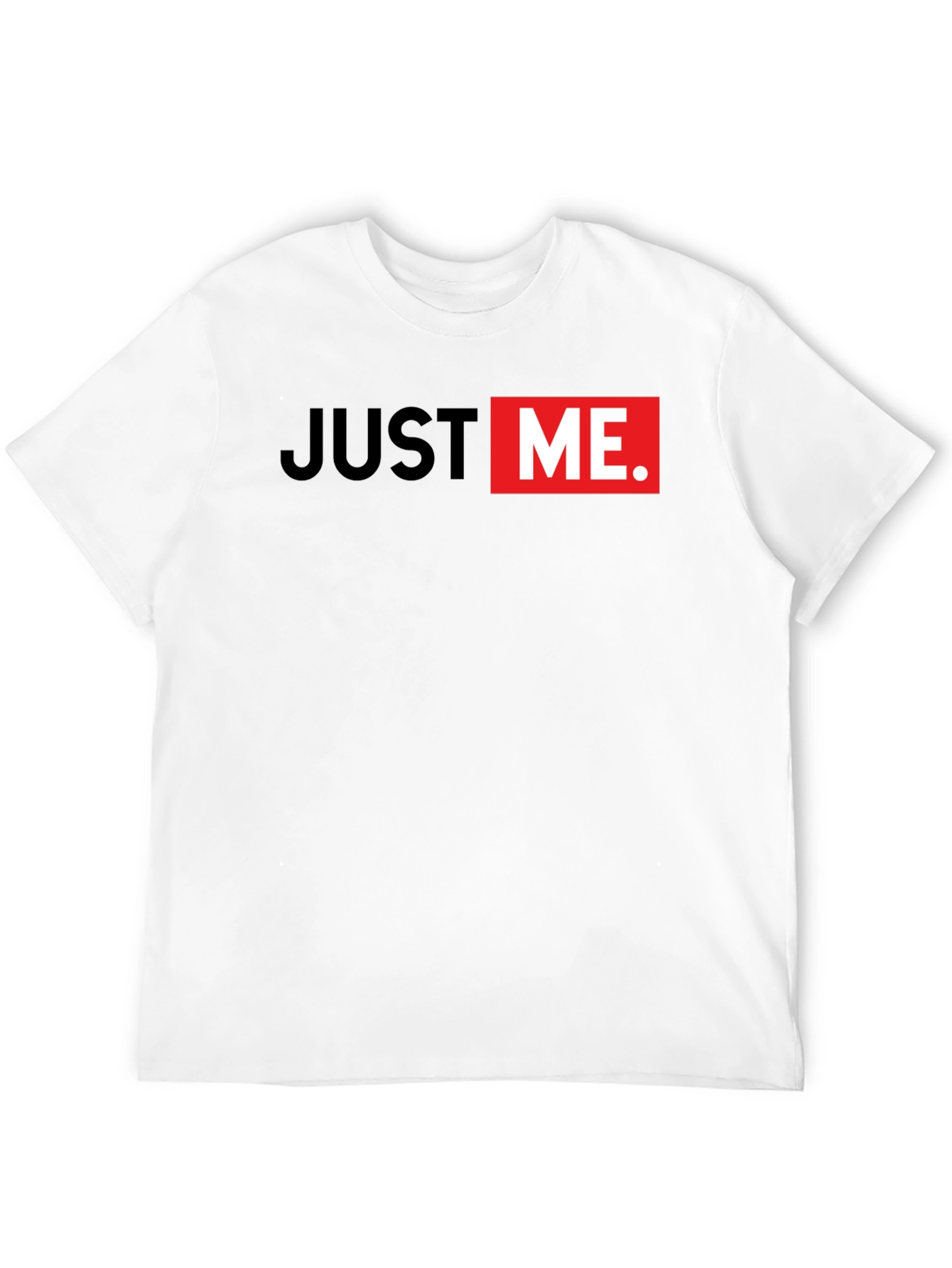 Just Me Graphic Print Mens Black T-Shirt