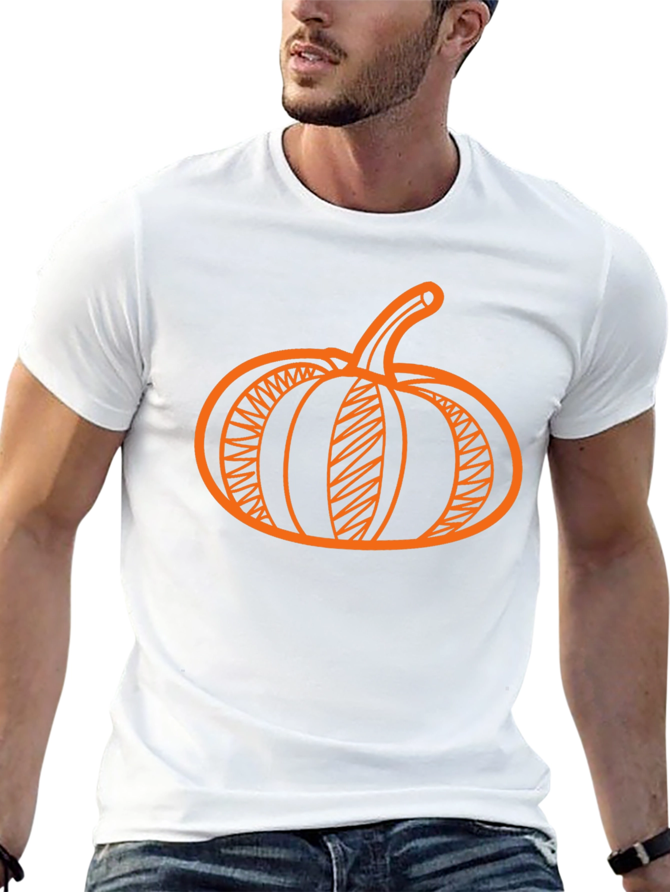 Pumpkin Halloween T-Shirt - Black