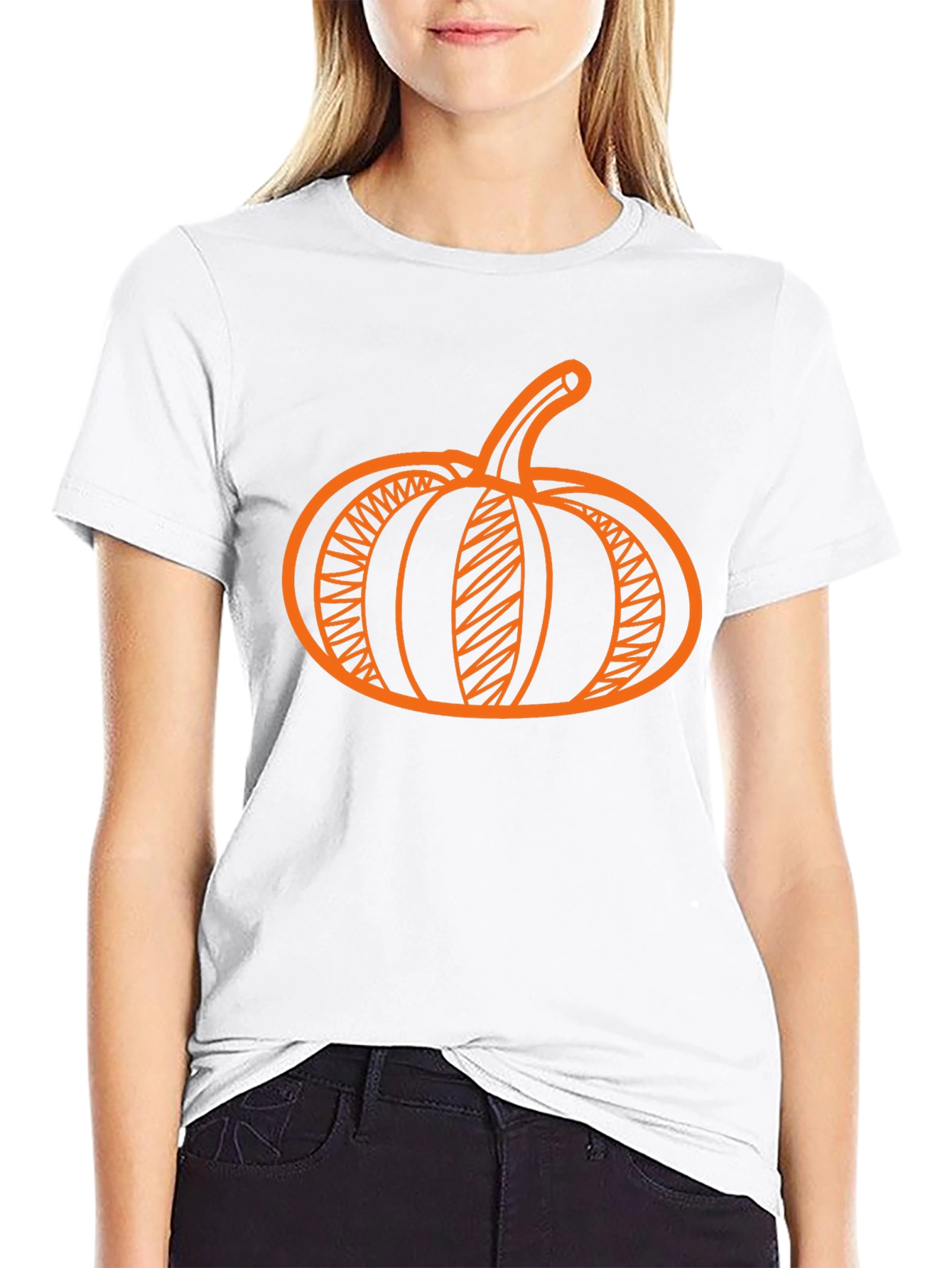 Pumpkin Halloween T-Shirt - Black