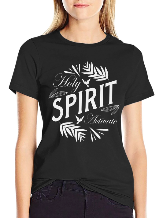 Holy Spirit Activate Black Graphic Tee