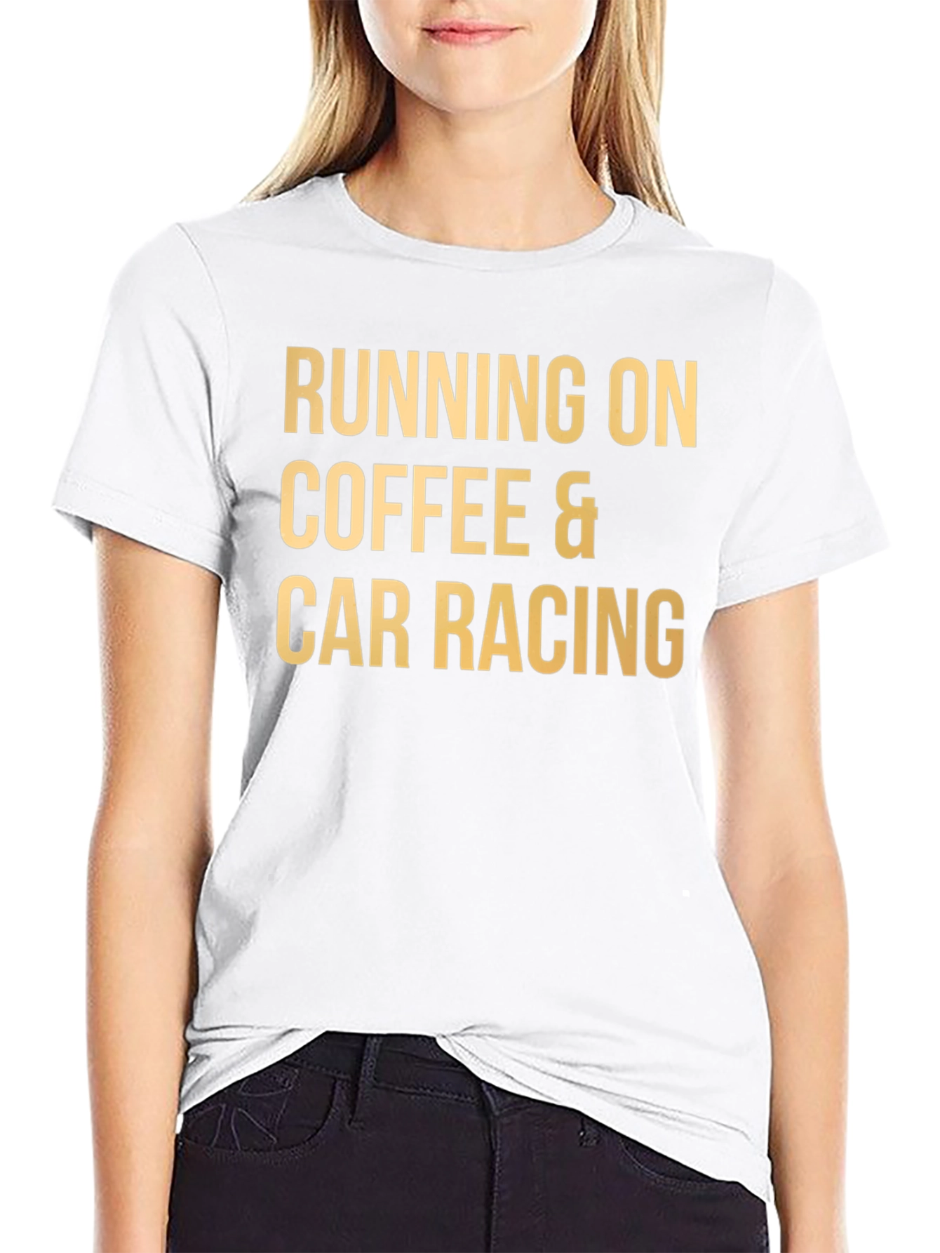 Coffee & Car Racing T-Shirt - Black Tee