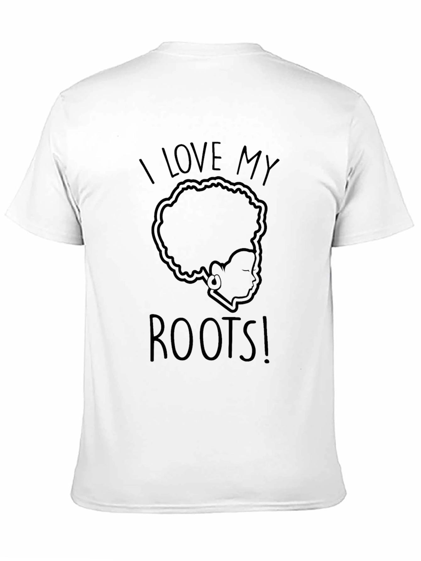 I Love My Roots Graphic T-Shirt Black
