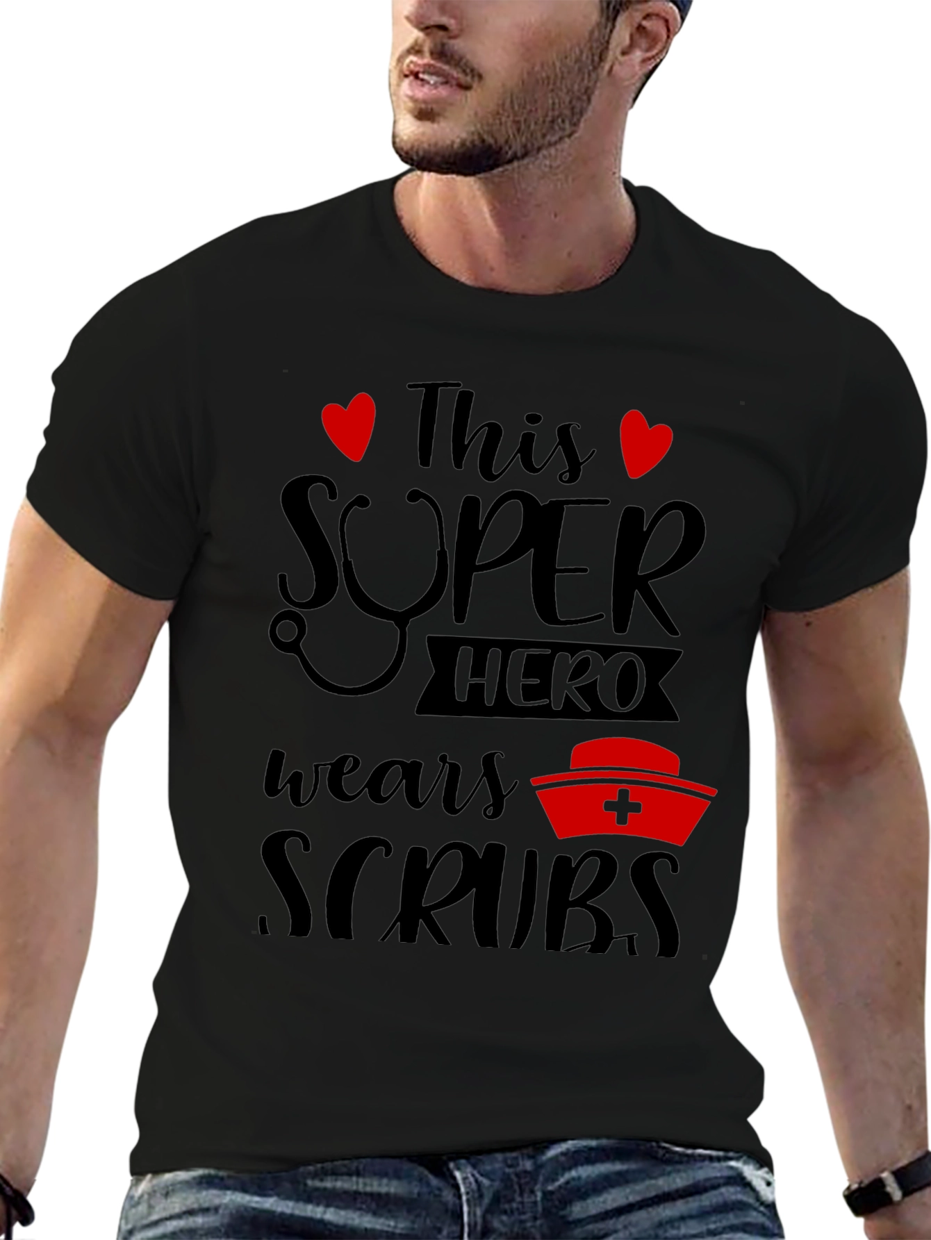 Superhero Scrubs T-Shirt - Nurse Apparel