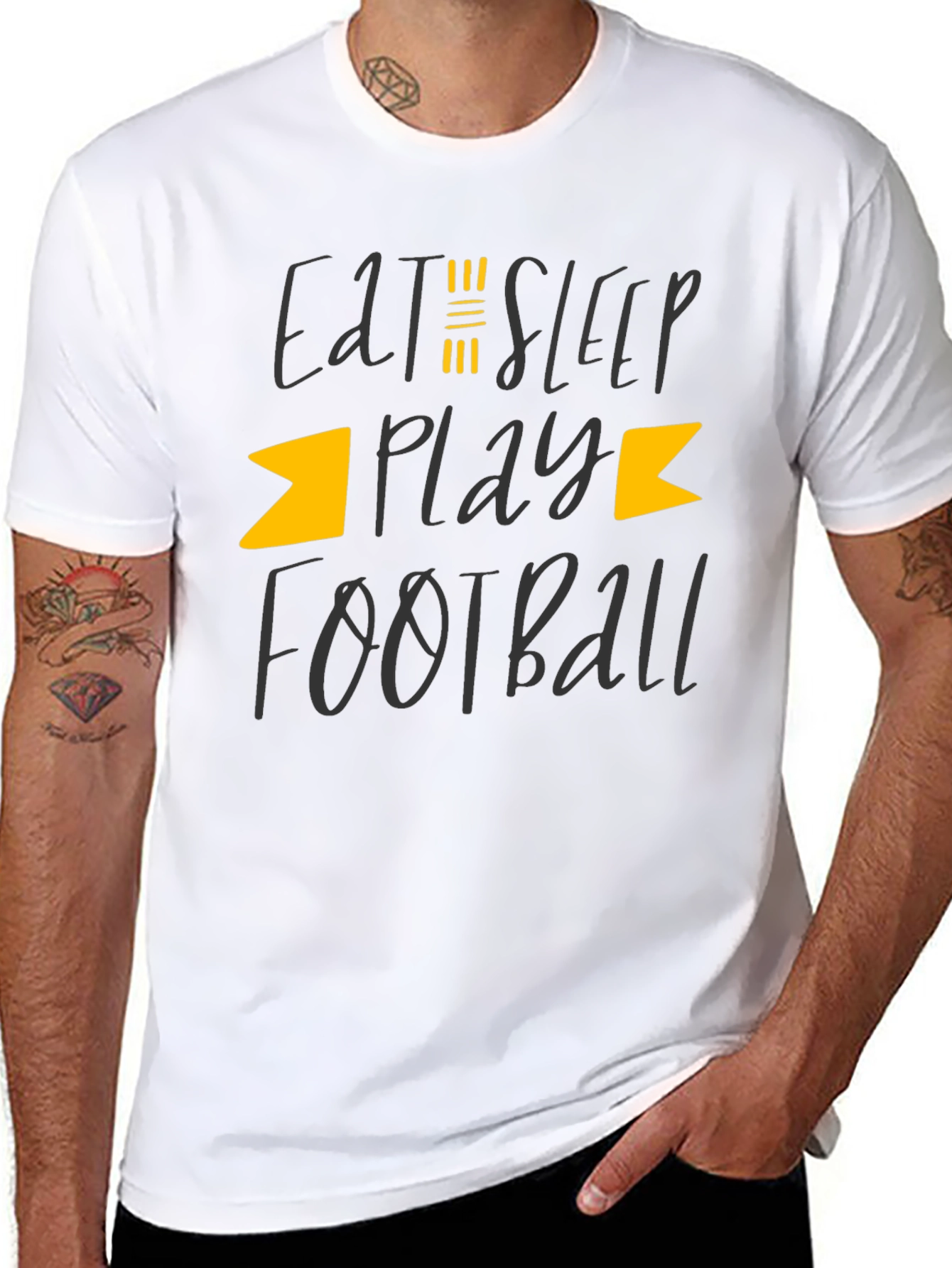 Eat Sleep Play Football T-Shirt