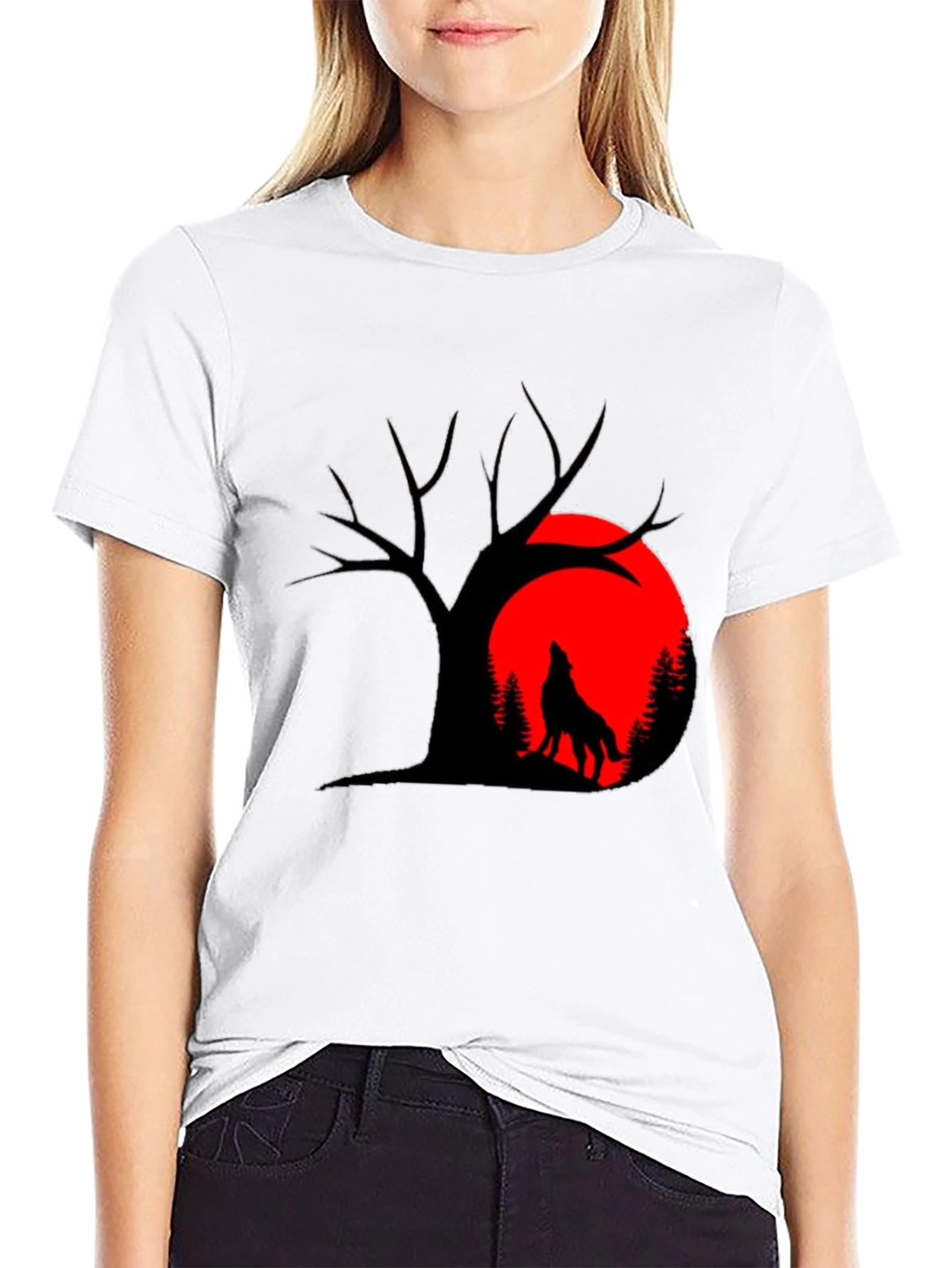 Wolf Moon Graphic T-Shirt