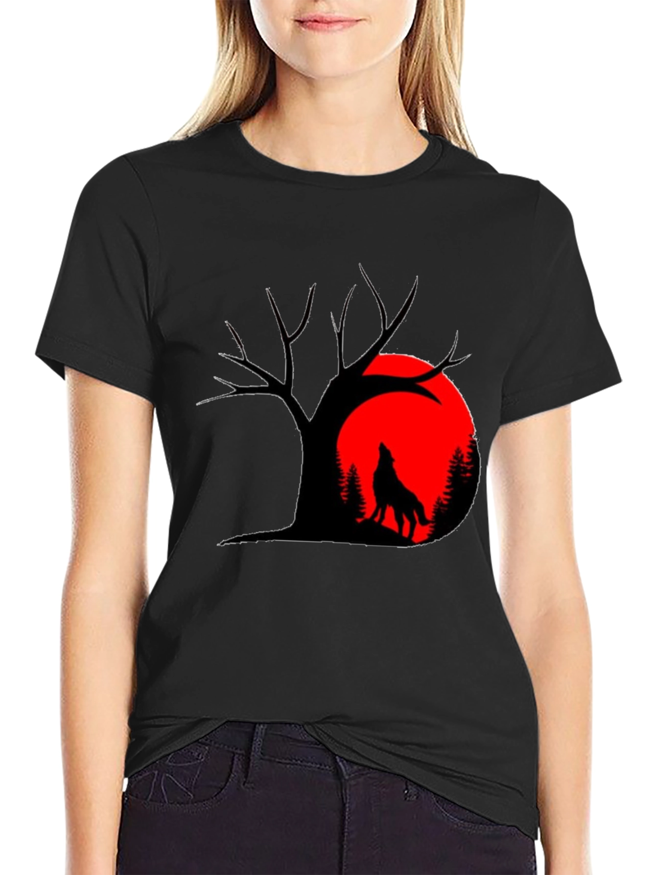 Wolf Moon Graphic T-Shirt
