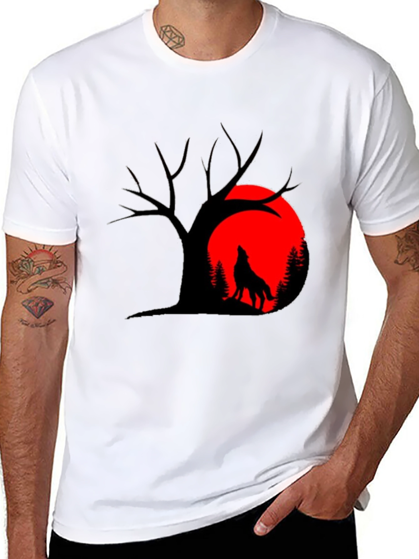Wolf Moon Graphic T-Shirt