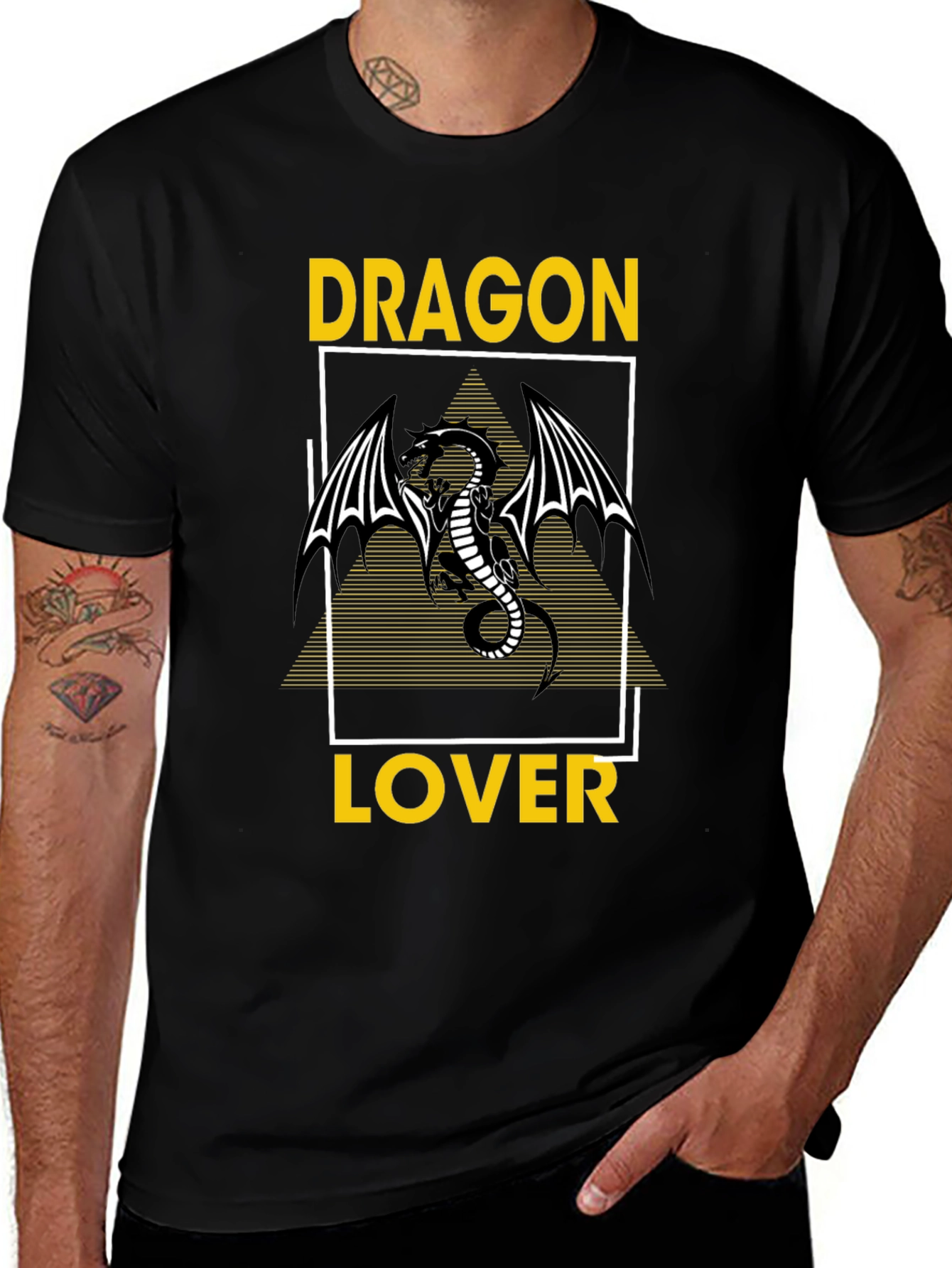 Dragon Lover Black T-Shirt - Graphic Tee