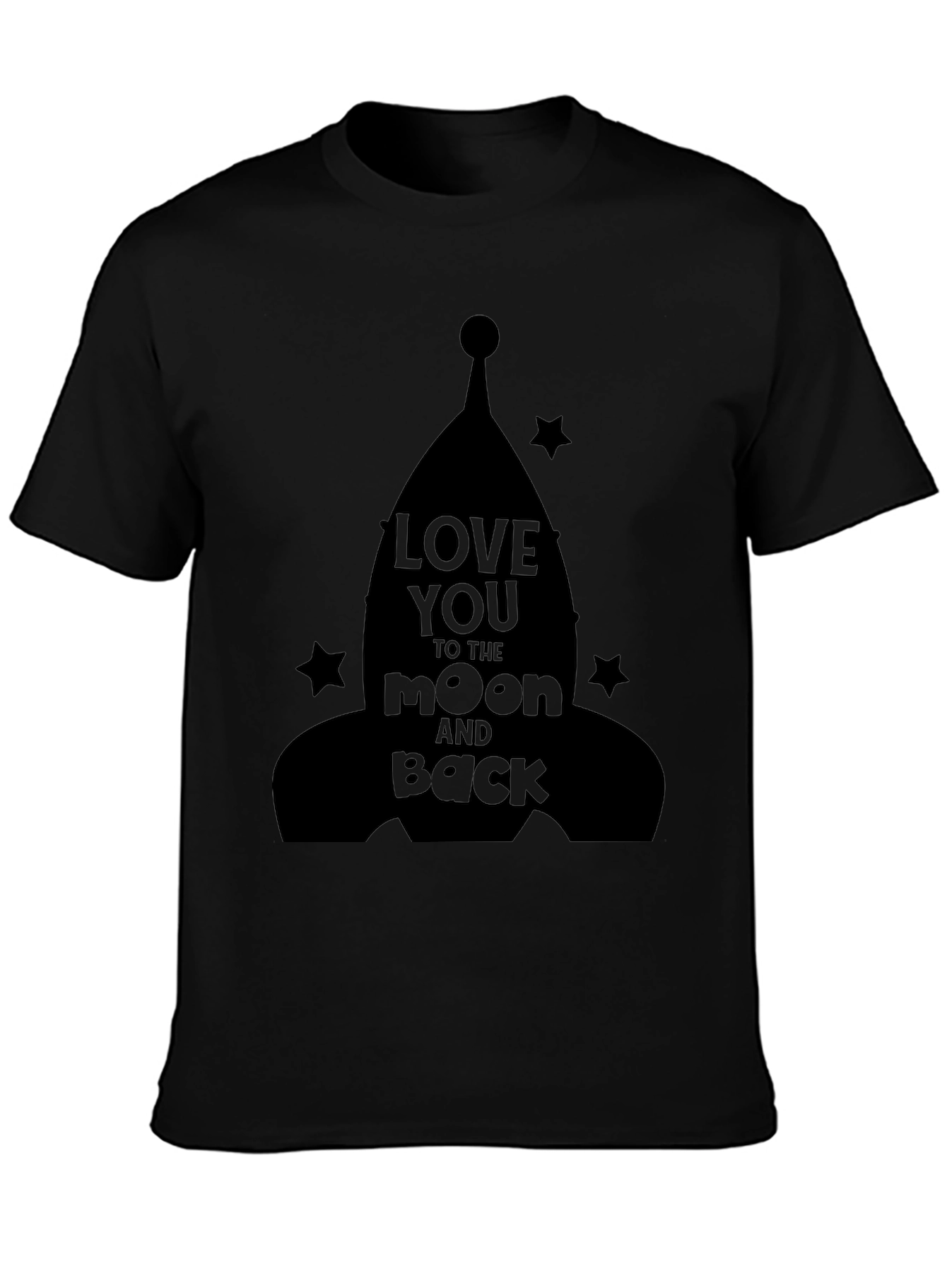 Love You to the Moon and Back Black T-Shirt