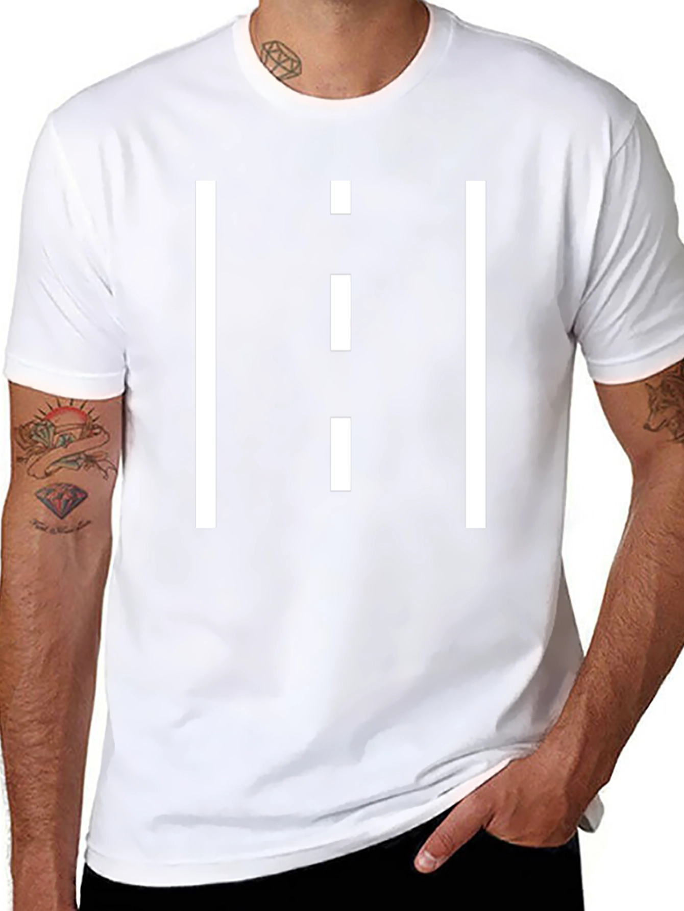 Roadway Tee: Black Graphic Print T-Shirt
