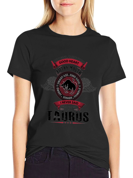 Taurus Zodiac Graphic T-Shirt - Good Heart & Filthy Mouth