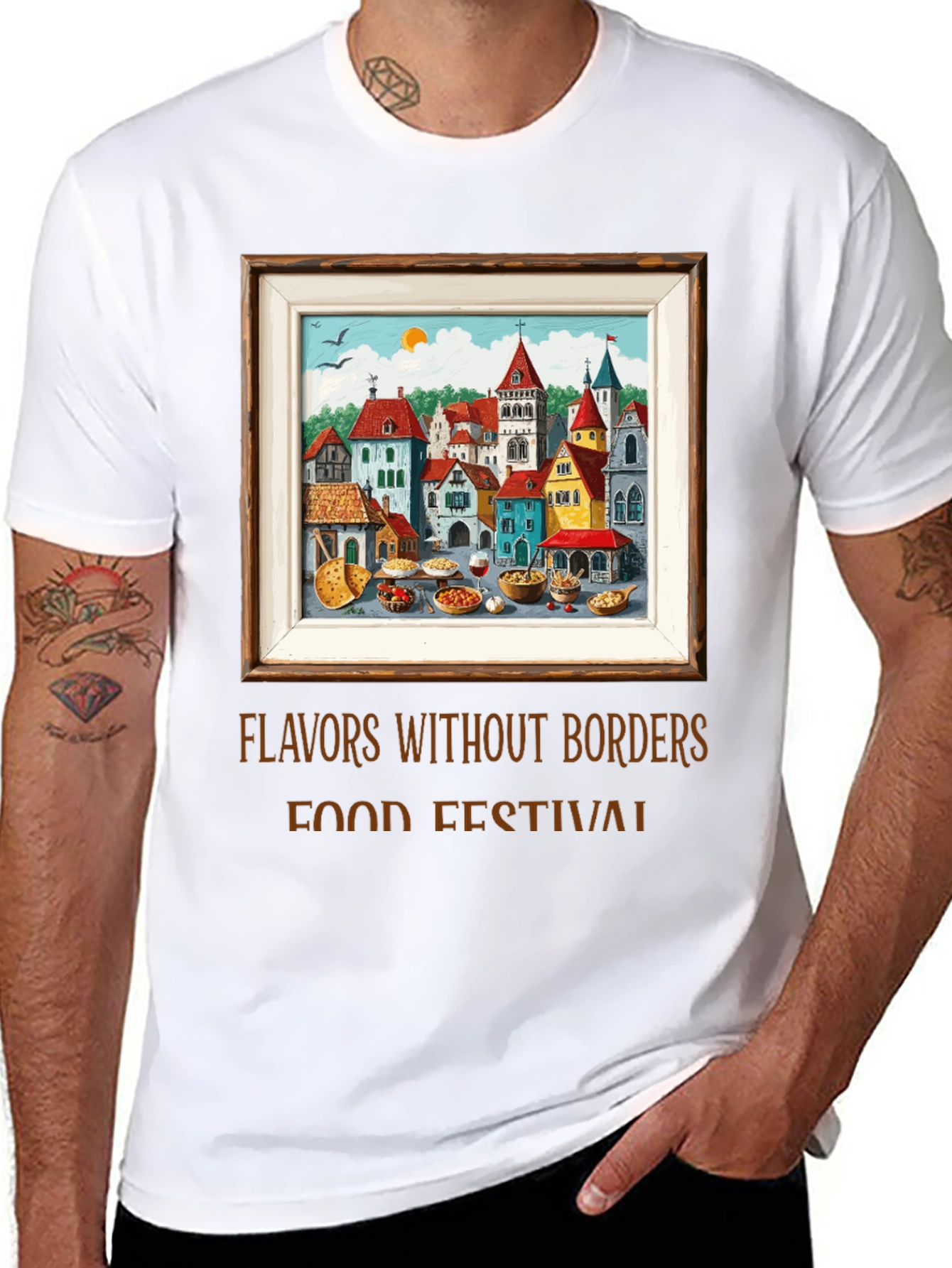 Flavors Without Borders Food Festival T-Shirt