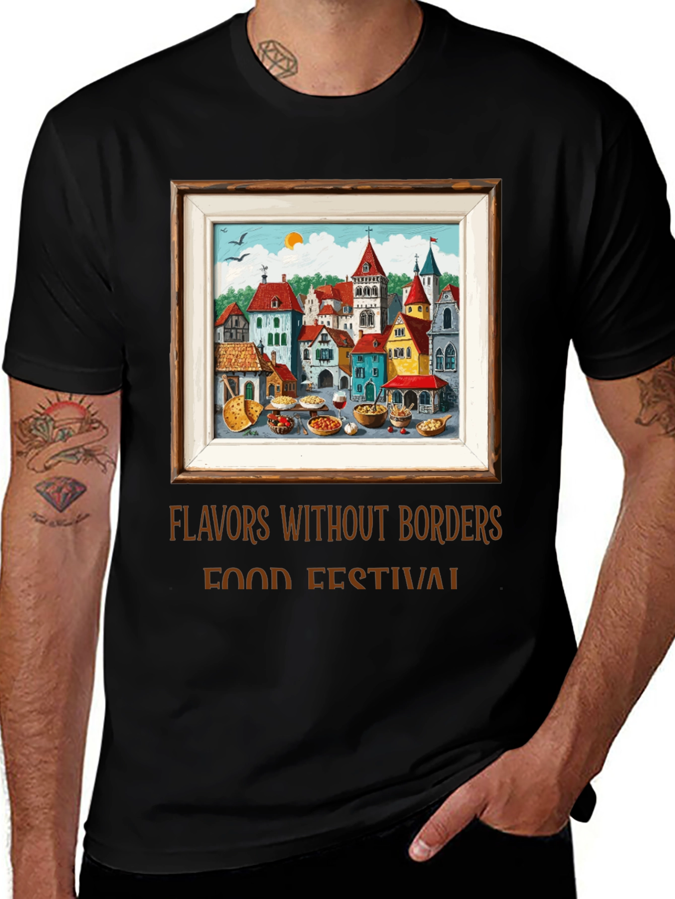 Flavors Without Borders Food Festival T-Shirt
