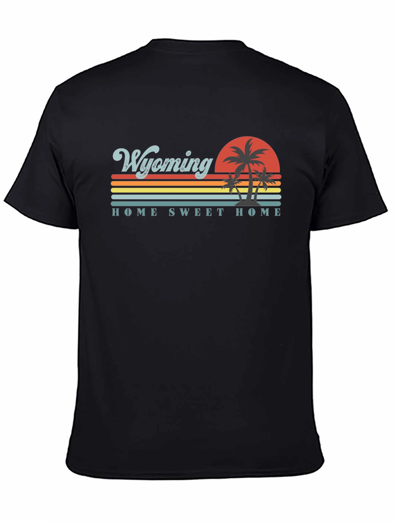 Wyoming Home Sweet Home Retro Graphic T-Shirt