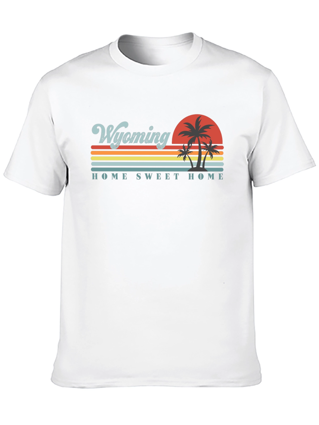 Wyoming Home Sweet Home Retro Graphic T-Shirt