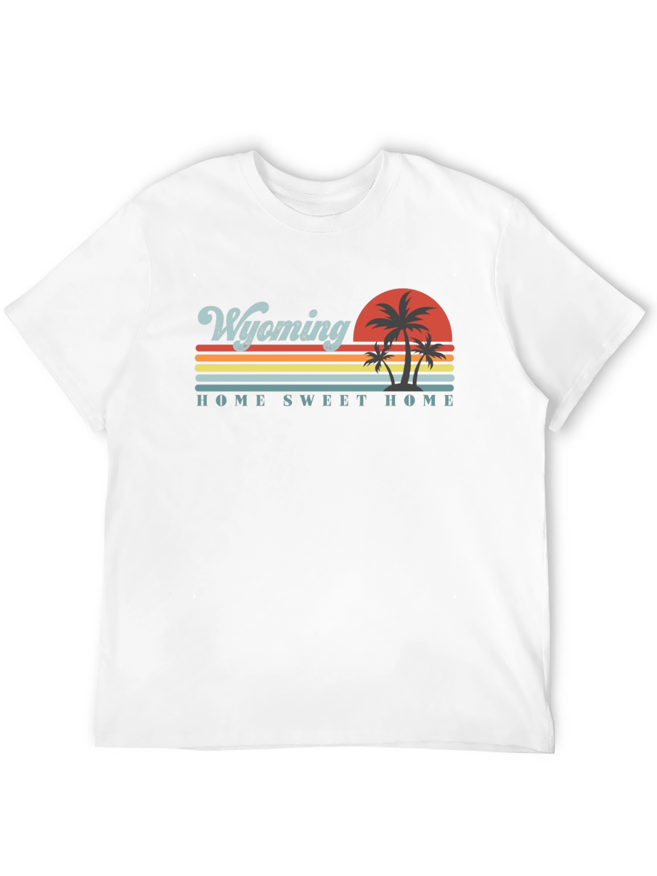 Wyoming Home Sweet Home Retro Graphic T-Shirt