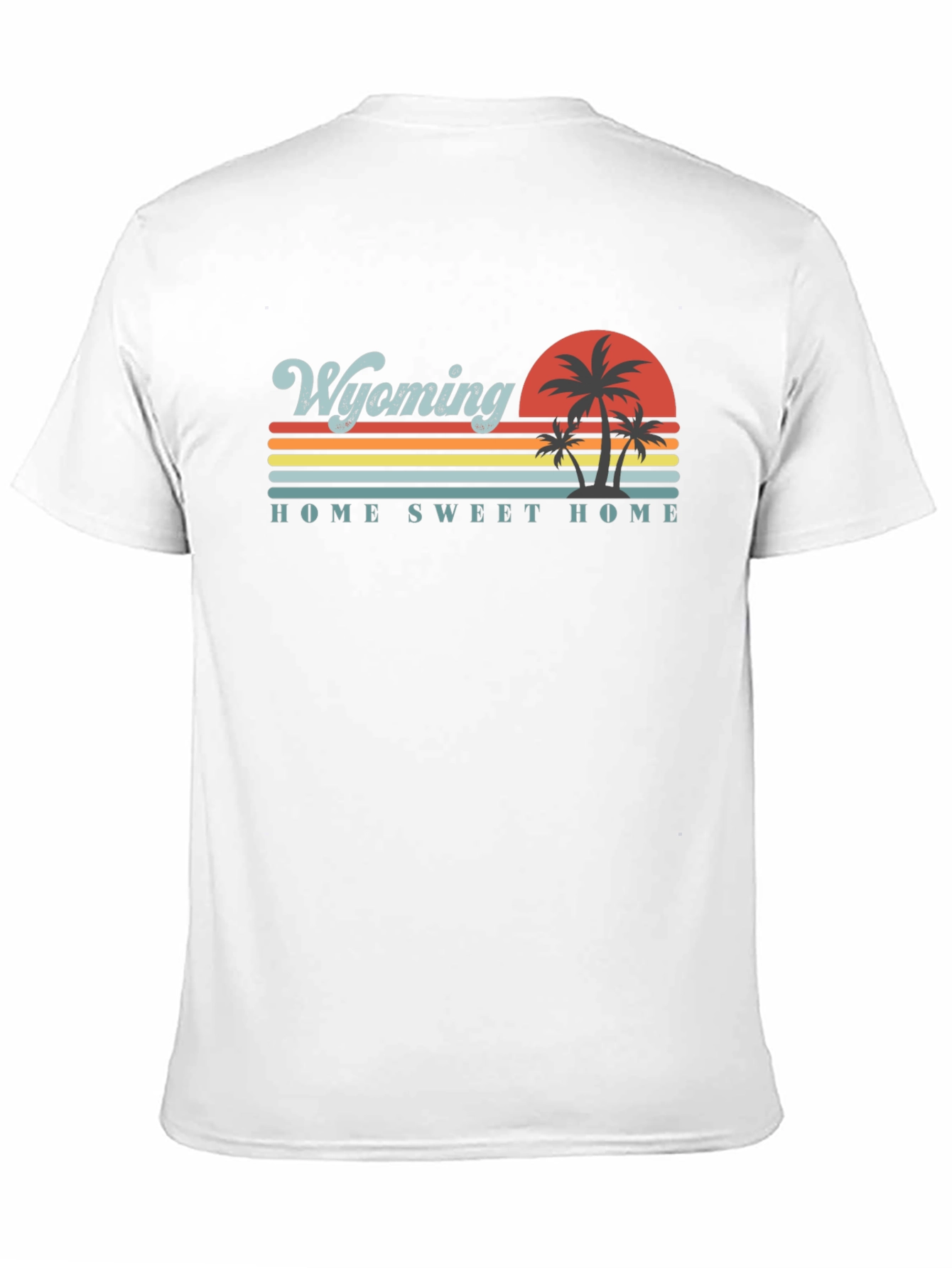 Wyoming Home Sweet Home Retro Graphic T-Shirt