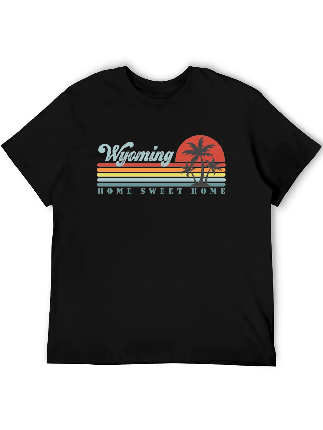 Wyoming Home Sweet Home Retro Graphic T-Shirt